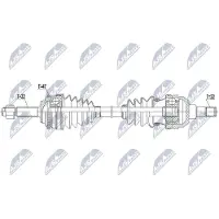 NTY NPW-DW-045 Antriebswelle Vorne Rechts für CHEVROLET Aveo / Kalos Schrägheck (T250, T255) Aveo / Kalos Limousine (T250, T255)