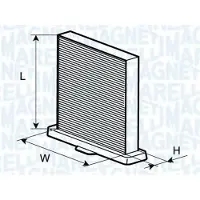 MAGNETI MARELLI Filter, Innenraumluft 350203062220