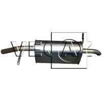 VEGAZ Endschalldämpfer PEUGEOT PGS-347 1730AV Endtopf,Auspuff Endtopf,Nachschalldämpfer,ESD