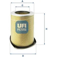 Ufi 27.285.00 Luftfilter für VOLVO FH 12