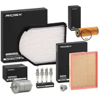 RIDEX Inspektionspaket Filterset passend für MERCEDES-BENZ C-Klasse Limousine (W202) CLK (C208) CLK Cabriolet (A208) C-Klasse T-modell (S202)