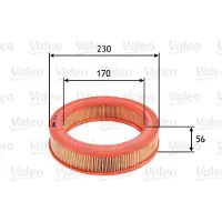 Valeo Luftfilter 585650 für Renault Super 5 Rapid 4