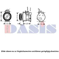 AKS Dasis Kompressor, Klimaanlage 851552N