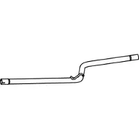 VEGAZ Abgasrohr Auspuffrohr für VW Caddy III Kombi (2KB, 2KJ, 2CB, 2CJ) VR-313