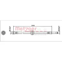 METZGER AUTOTEILE Bremsschlauch GREENPARTS 4112063