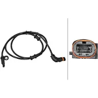 Hella ABS Sensor Raddrehzahl Vorne passend für MERCEDES-BENZ M-Klasse (W166) 6PU 358 217-151