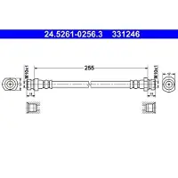 Ate Bremsschlauch 24.5261-0256.3