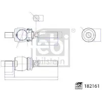 FEBI BILSTEIN 182161 Axialgelenk Spurstange Vorne