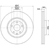 Hella Bremsscheibe PRO High Carbon 8DD 355 135-271