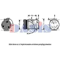 AKS Dasis Kompressor, Klimaanlage 858395N
