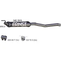 ERNST 142199 Endschalldämpfer für VW Vento (1H2) Auspuff