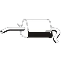 VEGAZ Endschalldämpfer VW,SEAT VS-352ERNS 6X0253609,6X0253609A,6X0253609G Endtopf,Auspuff Endtopf,Nachschalldämpfer,ESD