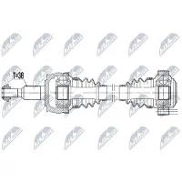 NTY NPW-VW-176 Antriebswelle Hinten Links für VW Transporter V Bus (7HB, 7HJ, 7EB, 7EJ, 7EF, 7EG, 7HF, 7EC) Multivan V (7HM, 7HN, 7HF, 7EF, 7EM, 7EN)