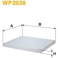 WIX FILTERS Filter, Innenraumluft WP2026