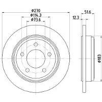 Hella Bremsscheibe PRO 8DD 355 122-361