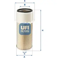 Ufi Luftfilter 27.931.00 für LAND ROVER 88/109 MK III Geländewagen offen Filtereinsatz