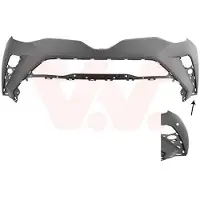 VAN WEZEL Stoßstange Stoßfänger für TOYOTA C-HR (AX10) Grundiert 5417575