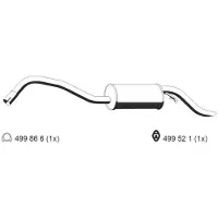 ERNST 312189 Endschalldämpfer für FORD Escort VI Kombi (GAL, ANL) Auspuff