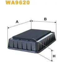 WIX FILTERS Luftfilter WA9620 passend für PEUGEOT 4007 (VU, VV) Filtereinsatz