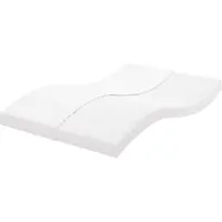 vidaXL Schaumstoffmatratze Weiß 140x210 cm 7-Zonen Härtegrad 20 ILD
