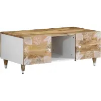 vidaXL Couchtisch 100x54x40 cm Massivholz Mango