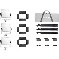 Godox Litemons LP400R RGB LED Light Panel 3 light kit