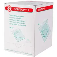 NOBAMED Noba Nobatop 12 sterile Vliesstoffkompressen 6- lagig 20 x 5 Stück 10 x10 cm 100 St