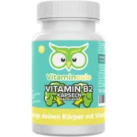 Vitamineule Vitamin B2 Kapseln - 200 mg Riboflavin 34 g