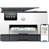 HP OfficeJet Pro 9130b Wireless All-in-One Farbe Drucker, Beidseitiger Druck; Kopierer, Scanner, Thermal Inkjet, Farbdruck, 4800 x 1200 DPI, A4, Direktdruck, Grau