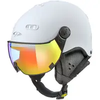 CP Ski- und Snowboardhelm Visier CARACHILLO - Uni., white s.t. / white (M (56-58 cm))