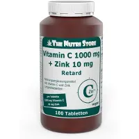 Hirundo Products Vitamin C 1000 Mg+zink 10 Mg Langzeit Veg.ret.tbl. 180 St