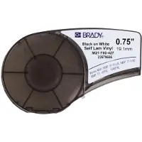 Brady M21-750-427, Durchscheinend, Weiß, Selbstklebendes Druckeretikett, Vinyl, Wärmeübertragung, Acryl, Dauerhaft