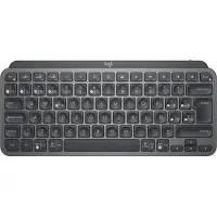 Logitech MX Keys Mini, Mini, Kabellos, RF Wireless + Bluetooth, QWERTY, LED, Graphit