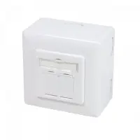 Dsit NP0039A, RJ-45, Metallisch, Weiß, ISO/IEC 11801, TIA/EIA 568B.2-1, 80 mm, 80 mm, 40 mm