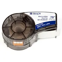 Brady M211 Weiße Vinyl Etikettierband 19mm X 6.4m Schwarzer Druck - 142797