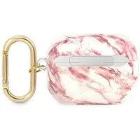GUESS Guaphchmap Airpods Pro Hülle Rosa/Rosa Marble Strap Kollektion