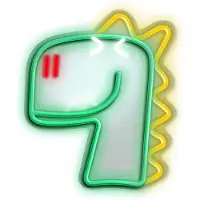 Forever NEON LED USB Jurrasic DINO Dinosaurier Neonlicht Dekoleuchten Neon Schild , LED Leuchtreklame Wanddekoration für kinder Zimmer Wand Party Geschenke Deko
