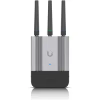 Ubiquiti UMR-Industrial, Router für Mobilfunknetz, Schwarz, Grau, Aluminium, Polycarbonat (PC), Wand-/Stangen-/DIN-Schienenmontage, Status, Gigabit Ethernet