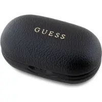 GUESS Bluetooth Kopfhörer Gutwspgtspsk Tws + Docking Station Schwarz/Schwarz Genarbtes Klassisches Logo