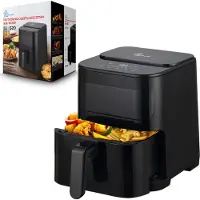 Extralink 5,2 l Heißluftfritteuse 1600 W mit Sichtfenster und LED-Display