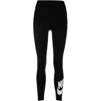 Nike Damen Leggings Classics High-Waisted Graphic Leggings DV7791-010 XL - Black/White - XL