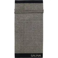 Cawö Saunatuch Natural 6220 Natur-Schwarz