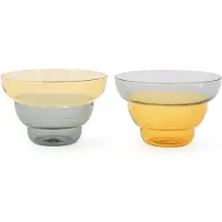 Pols Potten Snackschale Mizu Kiri Yellow (Set von 2)