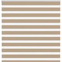 vidaXL Doppelrollo Sandbraun 145x100 cm Stoffbreite 140,9 cm Polyester