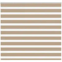 vidaXL Doppelrollo Sandbraun 160x100 cm Stoffbreite 155,9 cm Polyester