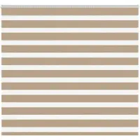vidaXL Doppelrollo Sandbraun 165x100 cm Stoffbreite 160,9 cm Polyester