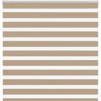 vidaXL Doppelrollo Sandbraun 150x100 cm Stoffbreite 145,9 cm Polyester