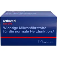 Orthomol VET Cardio - Mikronährstoffe für die normale Herzfunktion - mit Omega-3-Fettsäuren und Vitamin B1 - Tabletten/Kapseln, 30 St. Tagesportionen