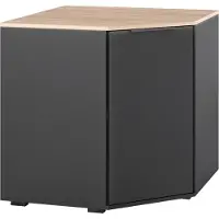 Vicco Kommode Betti, 78 x 78 cm mit 1 Türen, Anthrazit/Sonoma