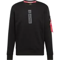 Alpha industries bequemes Herren Sweatshirt mit Baumwolle Schwarz